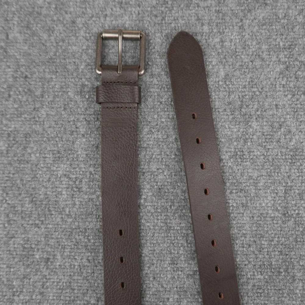 Dickies Leather‎ Belt Mens 50-52 Brown Pebbled Roller Buckle Utility 17GD020027